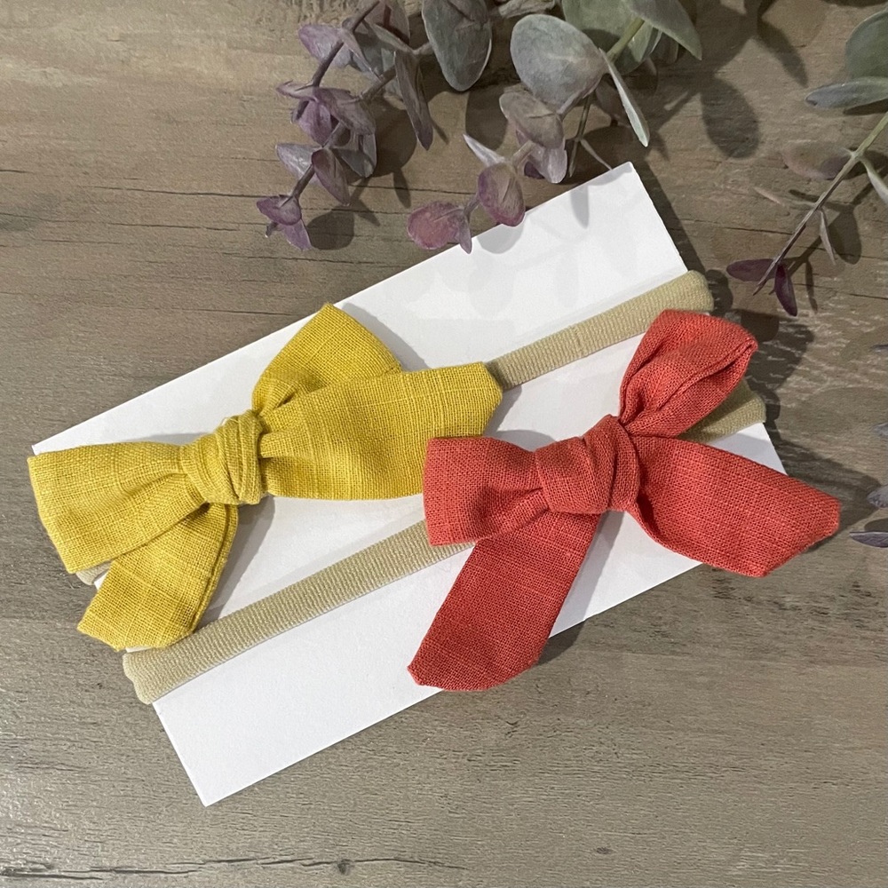 3/$20 🔷 Fall Baby Girls Bow Headbands